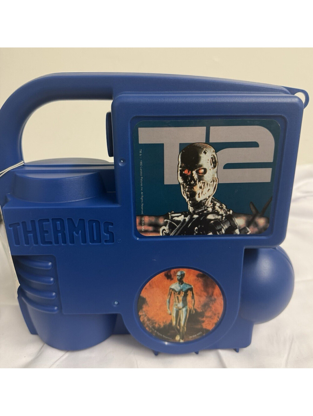 TERMINATOR 2 T2 1992 PLASTIC THERMOS LUNCHBOX W/THERMOS COMPLETE